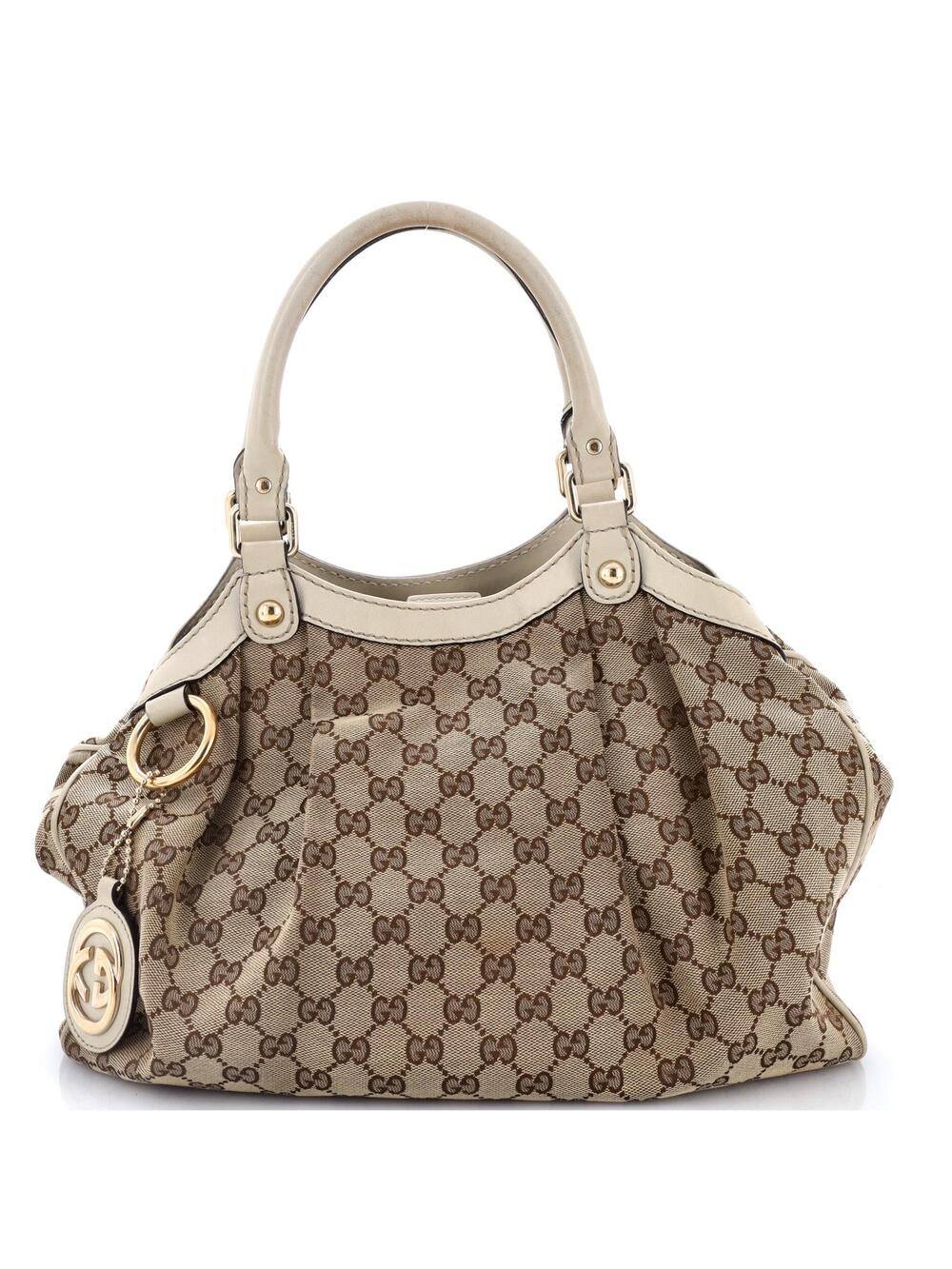 Gucci Sukey Tote Gg Canvas With Leather #314621G98B